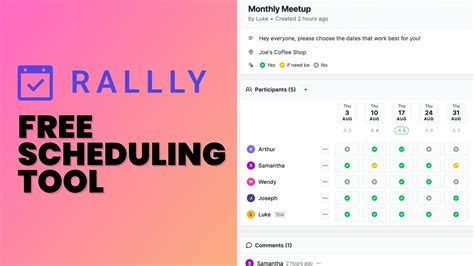Free online meeting scheduling tool .